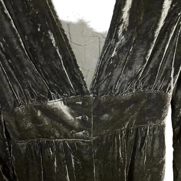 Free People True Lovin' Velvet One Piece Jumpsuit In Black Size XS - Picture 6 of 13